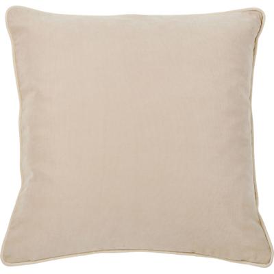 Dekokissen DONE. "Joy", beige (beige, unifarben), B:65cm L:65cm, Polyester, Dekokissen_Sitzkissen_Kissenhüllen, unifarben, Reißverschluss, Kissenhüle ohne Füllung, 1 Stück