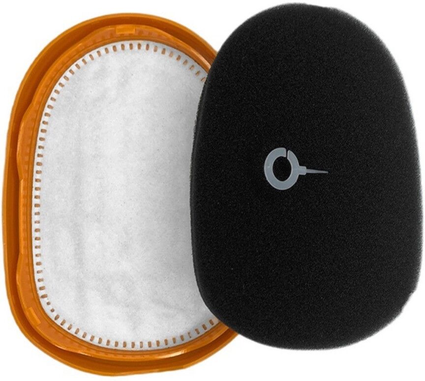 INF Austauschfilter kompatibel mit Philips FC6901/FC6902/FC6903/FC6904/FC6906/FC6908 - ABS und Faser, Orange, Passgenau (8.6cm