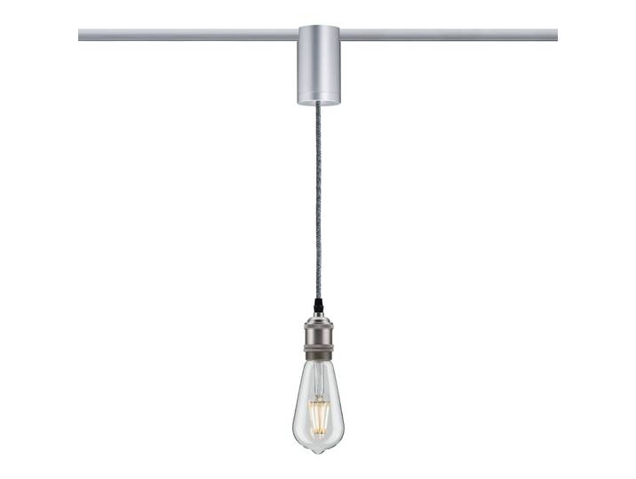 Paulmann URail Pendeladapter Universal 100W chrom Pendel Adapter, alu / grau / zink, für Wohn- / Esszimmer, Metall, Modern