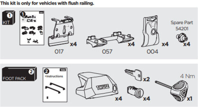 France Attelage Kit Thule 6072