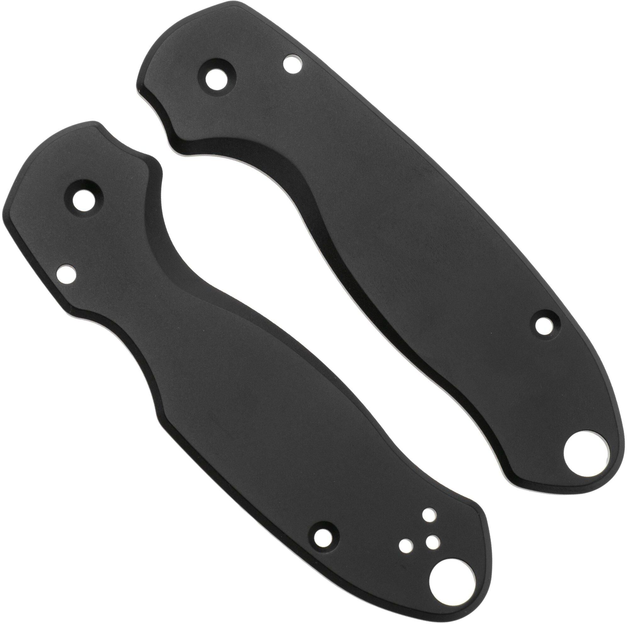 Flytanium Spyderco Para 3 Classic Scales FLY0569B Black Titanium, guancette