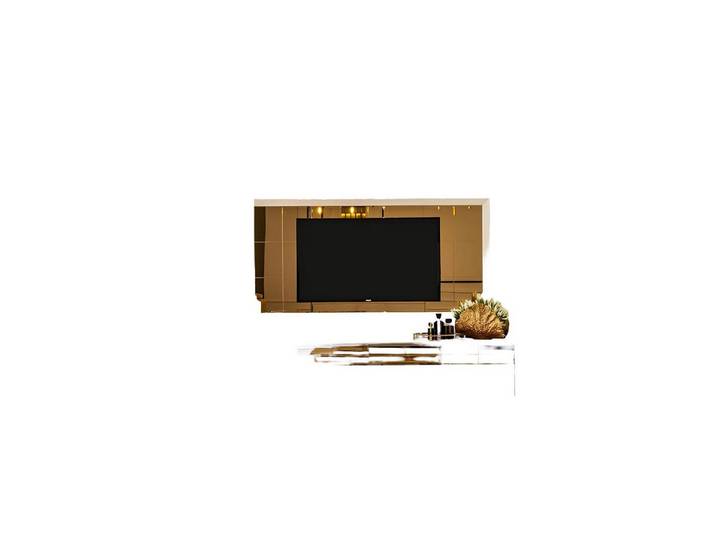 Xlmoebel Sideboard Beiges Wohnzimmermöbel Set mit elegantem Sideboard und Couchtisch (Wohnzimmermöbel Set, 3tlg Wohnzimmer Set (Sideboard + TV Rahmen + Couchtisch), Hergestellt in Europa