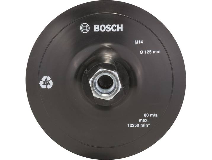 Bosch Schuurschijf - Rubber - Klithechtsysteem - 125 mm
