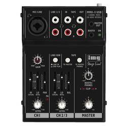 IMG Stageline MMX-11USB Konsolen-Mischpult Anzahl Kanäle:2 USB-Anschluss