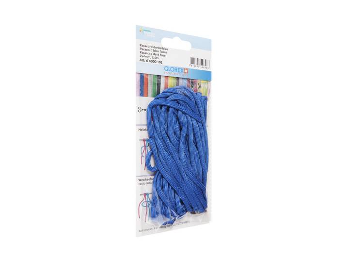 Glorex Nylonschnur Paracord Dunkelblau 2 × 4 mm