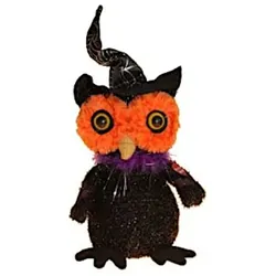 Halloween Dekoration - Eule mit Sound (20cm)