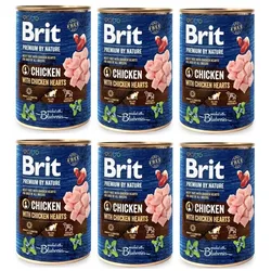 Brit Premium by Nature Chicken With Chicken Hearts 6x400g