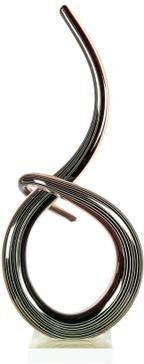Dale Tiffany Midnight Multi Color Spiral Handcrafted Art Glass Sculpture - N/A