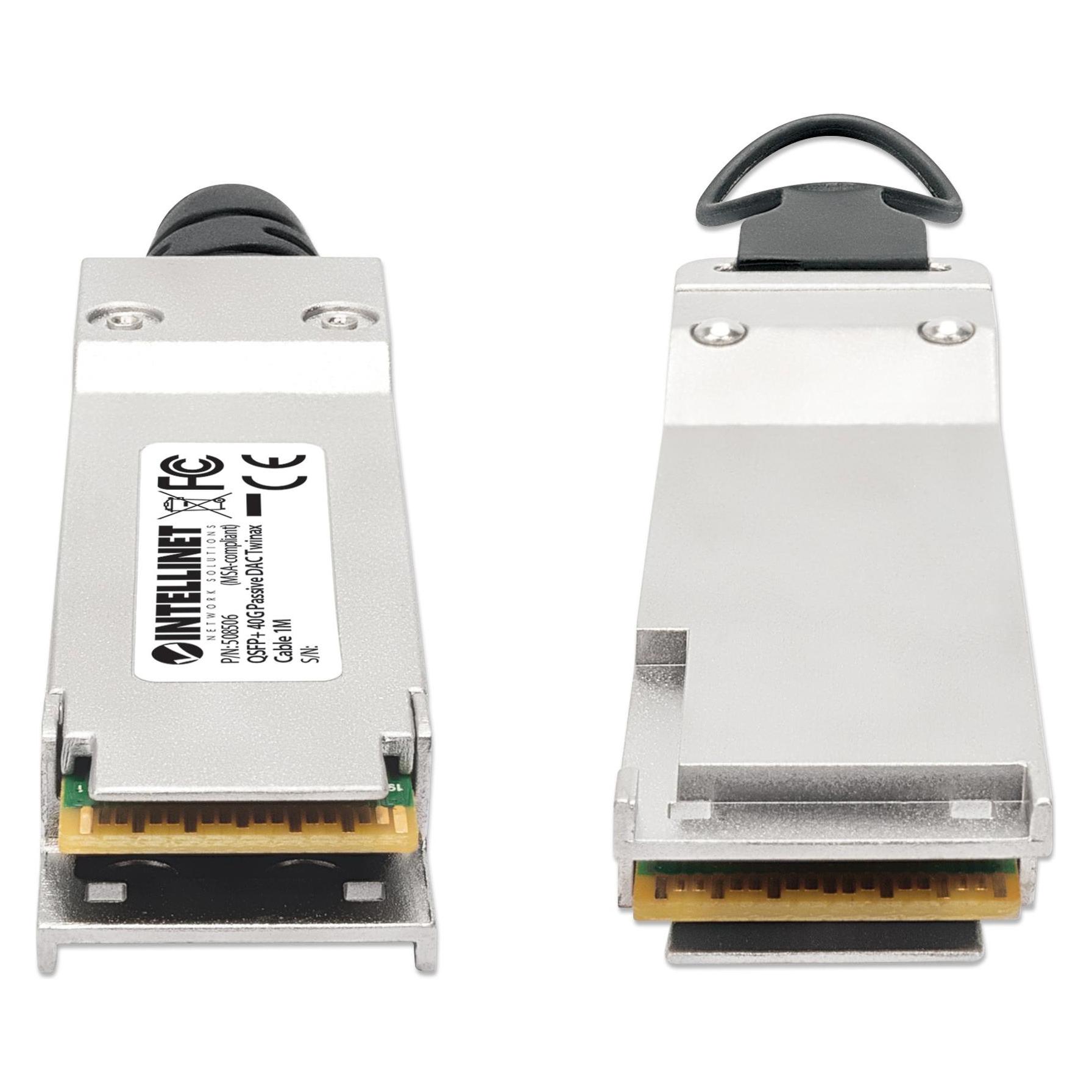 Intellinet QSFP+ 40G Passives DAC Twinax-Kabel 1,0m MSA-konf (CAT6, 1 m) (508506)
