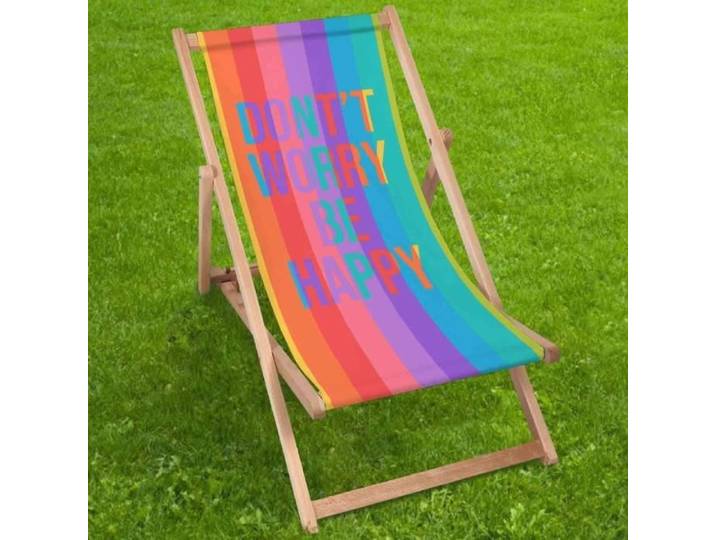 Chaise Longue mobilier de jardin Bois Dur Jaune d'acacia les chaises pliantes solide et textilène traditionnel - Dont`t Worry