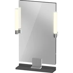Duravit Sivida Spiegel, chrom, 450x36x650mm, Aufsatzleuchte, Sensorschalter, Netzanschluss, SV7420010490000, Farbe: Graphit matt