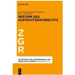 ReformdesAufsichtsratsrechts, Fachbücher von Kley, A Verse, Karl-Ludwig, Dirk