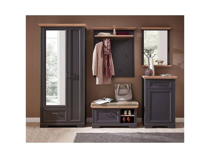 Armoire d’entrée II 93 x 204 x 41cm Gris/Graphite