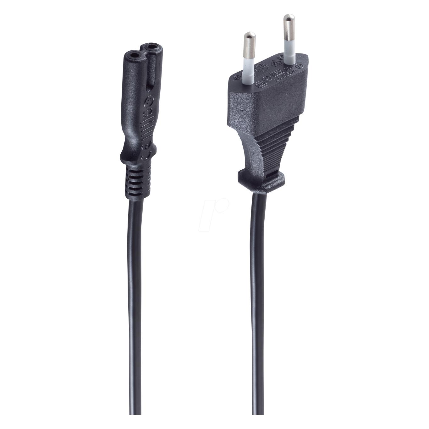 Shiverpeaks Kabel Strom Doppelnute 1,5m * basic* (1.50 m, CEE 7/7) (BS60002-)