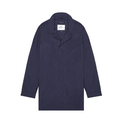 Parka AQUASCUTUM ACTIVE "RLG PACKABLE TRENCHCOAT Herren", Herren, Gr. S, blau (navy), Softshell, 100% Polyester, normal normal, Jacken Parka, Regenmantel Herren, leichte Jacke, Übergangsjacke, Outdoor, Sale