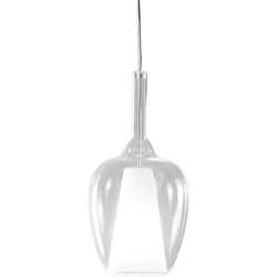 Ofelia S/10 Mini-Pendelleuchte aus klarem Borosilikatglas mit E27-Fassung, 3 Meter Kabel - Gea Luce