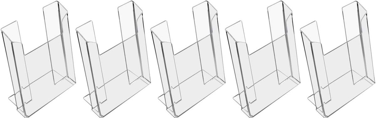Acryl Brochurehouder DIN A5 Staand - Doorzichtige Folder Display - Krasvast en UV-bestendig