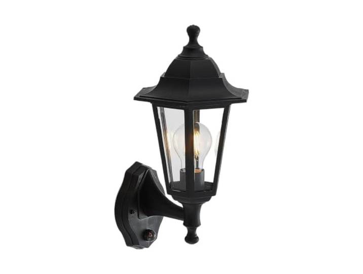 Lindby Applique extérieure Nane à intensité variable (Antique\, Classic) en Noir (1 lampe\,à E27) pour mur extérieur/façade de maison terrasse und balcon
