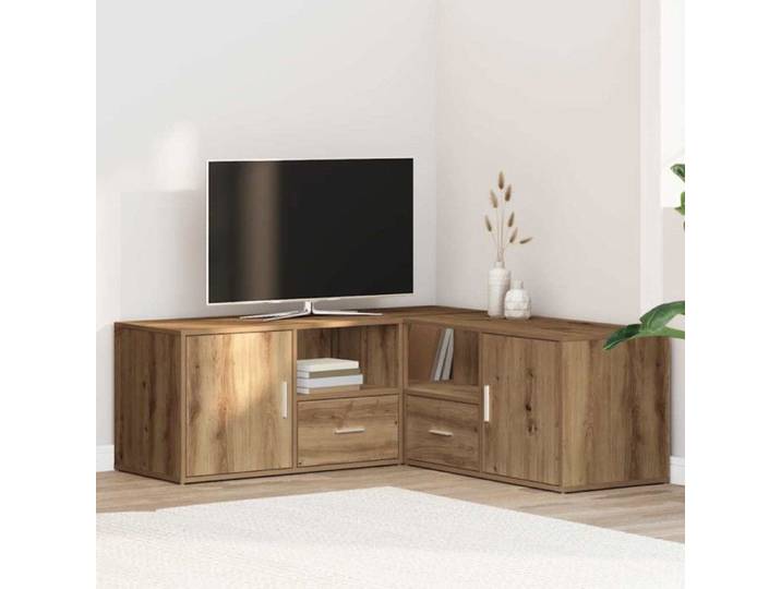 Armoire d angle chêne artisanal 200x40x45 cm bois d ingénierie