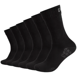 6er Pack Camp David Action-Mesh Crew Socken Herren 9999 - black 39-42