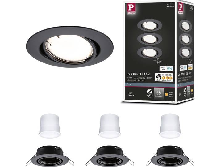 Paulmann LED encastré Base Set de base orientable