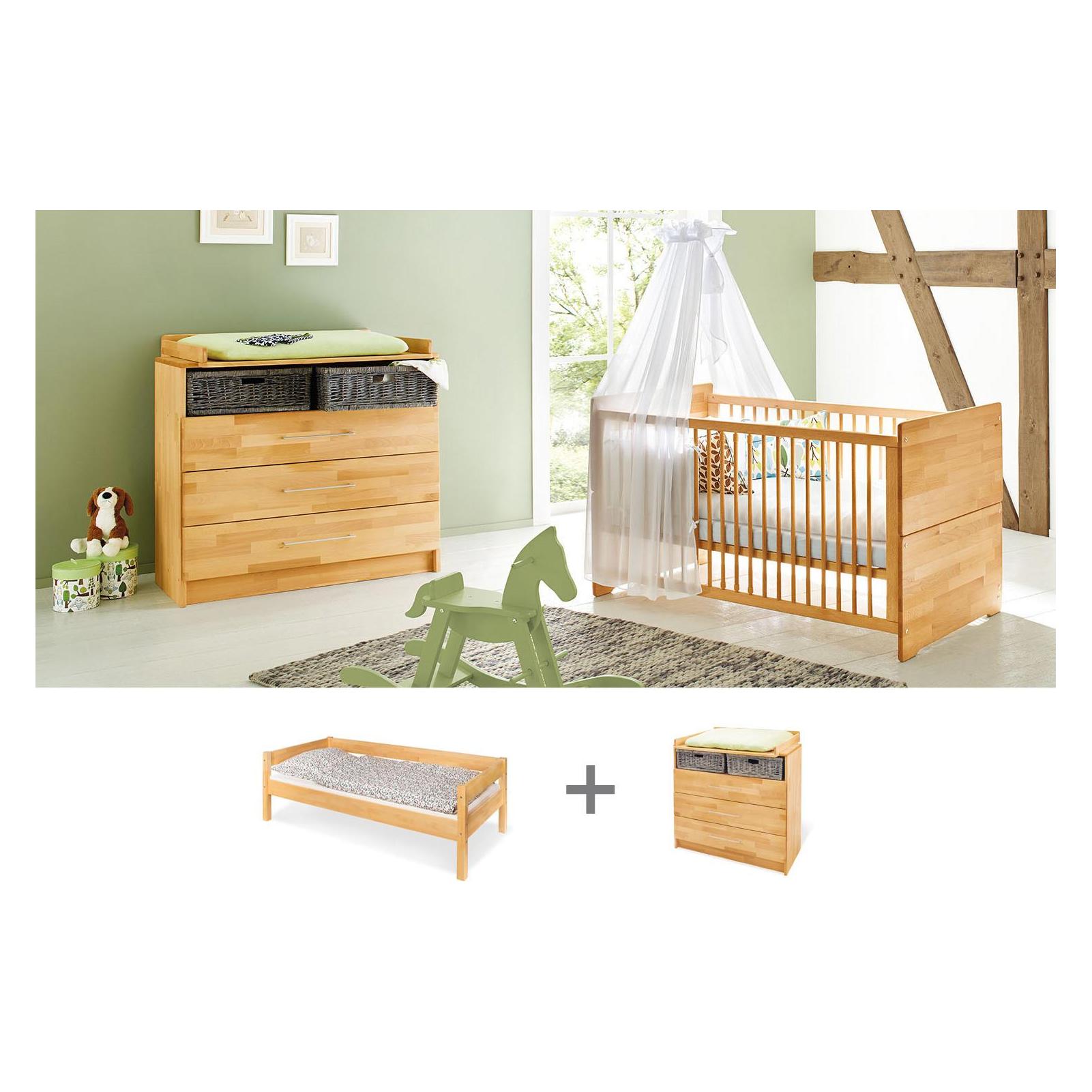 Pinolino Jugendzimmer "Natura" breit, 2-tlg. (Wickelkommode) (092175JB)