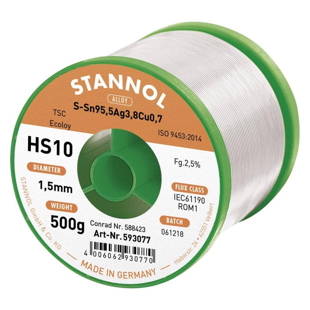 Stannol Lötzinn, bleifrei Spule HS10 2 (Lötzinn) (593077)