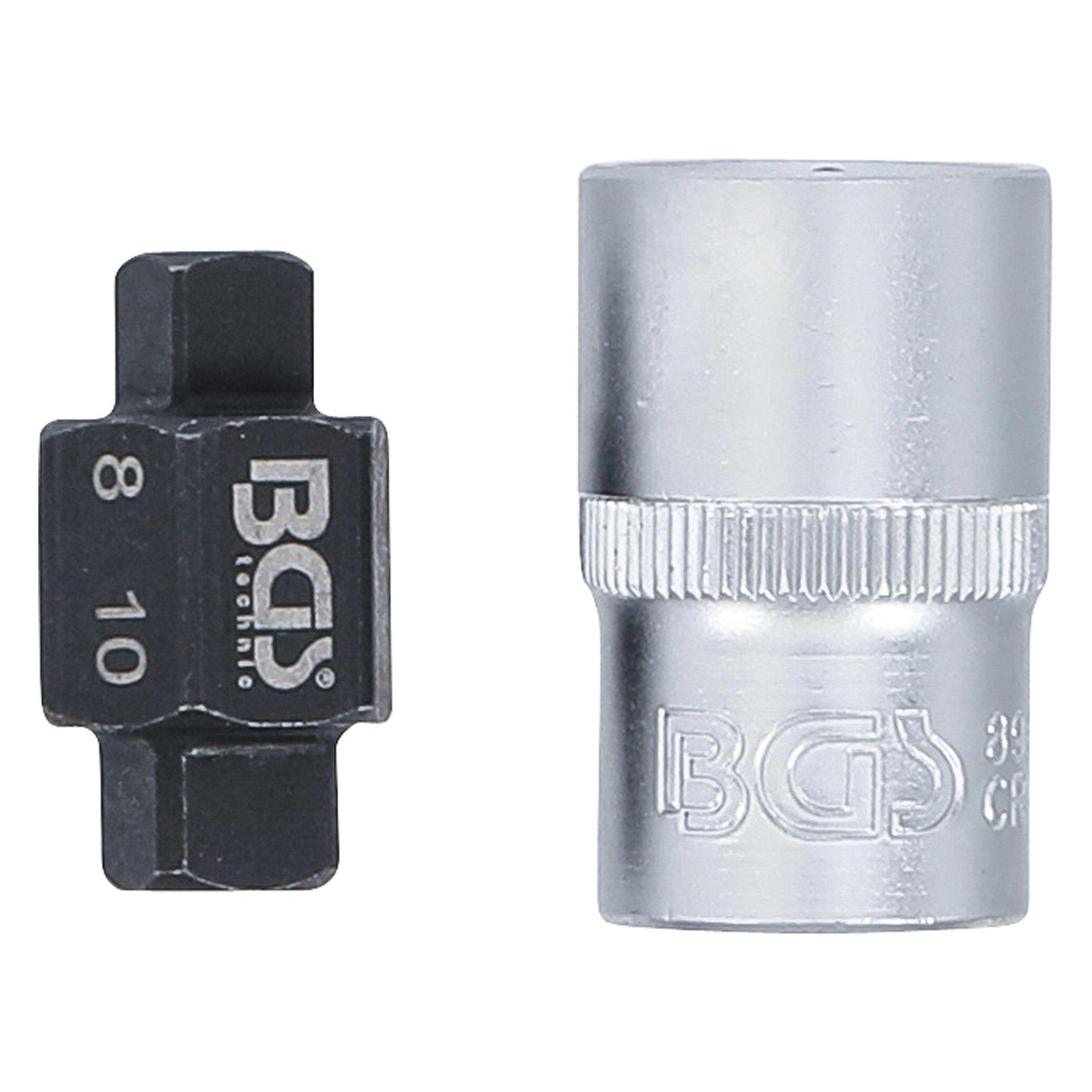 BGS Ölablassschrauben-Einsatz Vierkant 8 mm / 10 mm (8991)