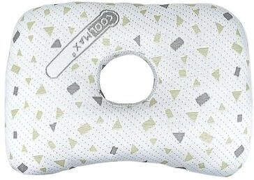Uplifted Finds Bamboo Fiber Ear Pillow Orthopedic Side Sleeping Pillow For Adults And Seniors dark Gray