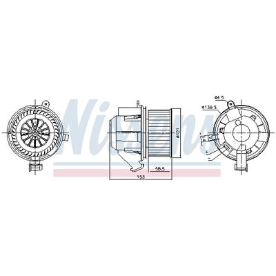 NISSENS Innenraumgebläse 87607 für RENAULT SMART