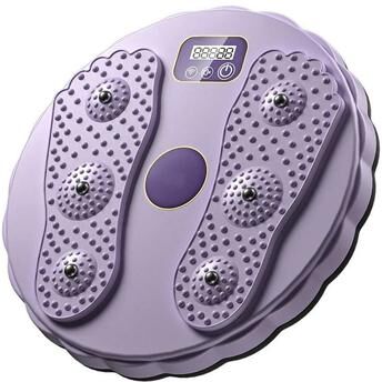 Uplifted Finds Electronic LCD Twisting Waist Disc With Foot Massage purple
