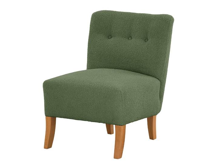 Fauteuil Tillet Vert Tissu Bouclé Nola 62 x 79 x 67cm
