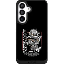Nivocase Handyhülle für Samsung Galaxy S26+ Hülle NIVOpure Case Schwarz Drache Japan Meer (Samsung Galaxy S26+), Smartphone Hülle, Schwarz