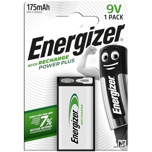 Energizer Recharge Power Plus 9V oplaadbare batterij (1 stuk)