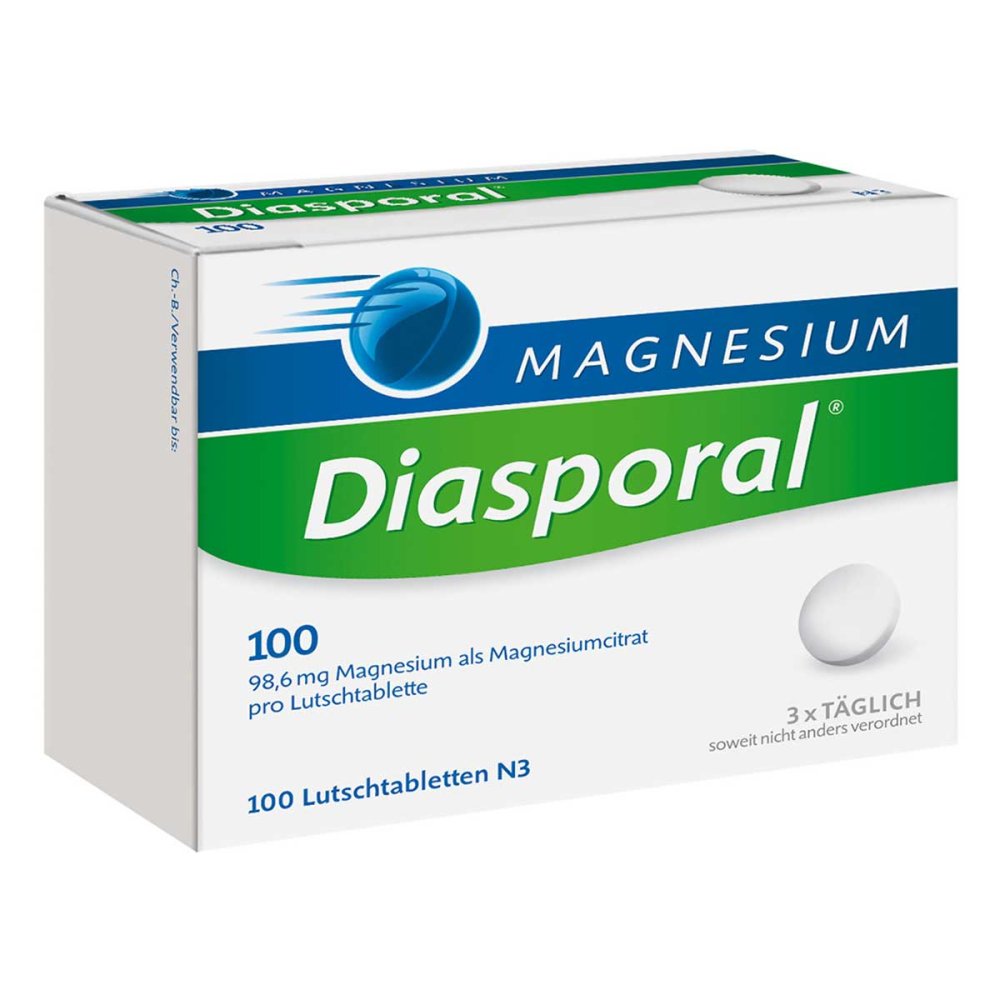 Protina Pharmazeutische GmbH Magnesium Diasporal 100 Lutschtabletten 07274344
