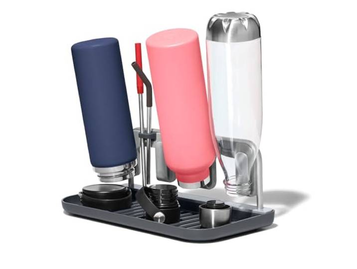 OXO Good Grips Flaschentrockengestell mit Aluminiumrahmen