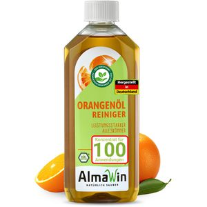 AlmaWin Allzweckreiniger Orangenölreiniger, Konzentrat, mit Orangenduft, Flasche 500ml