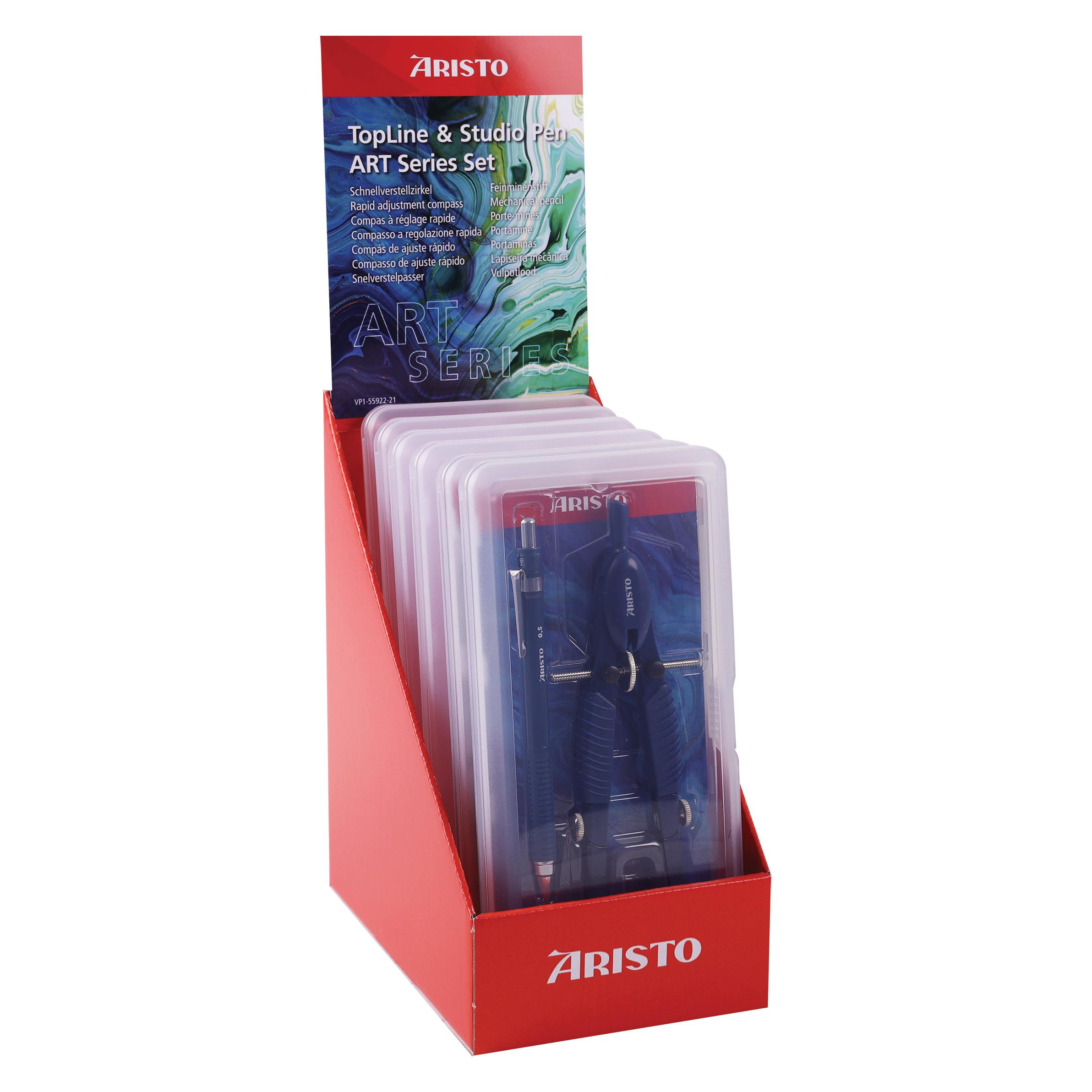 Aristo Display TopLine Zirkel+Studio-Pen 6er je 3x 55808, 55809 (VD55922)