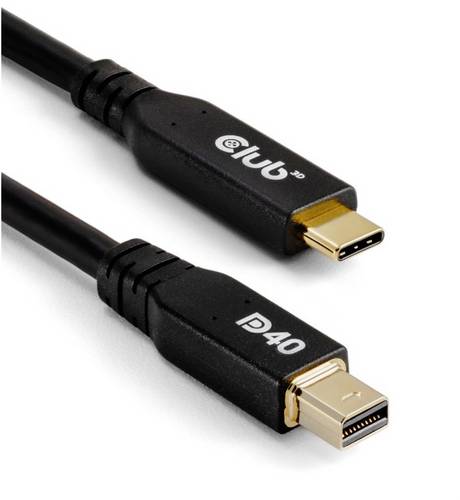 Club3D USB-C-Displaykabel 2.00m Schwarz CAC-1561