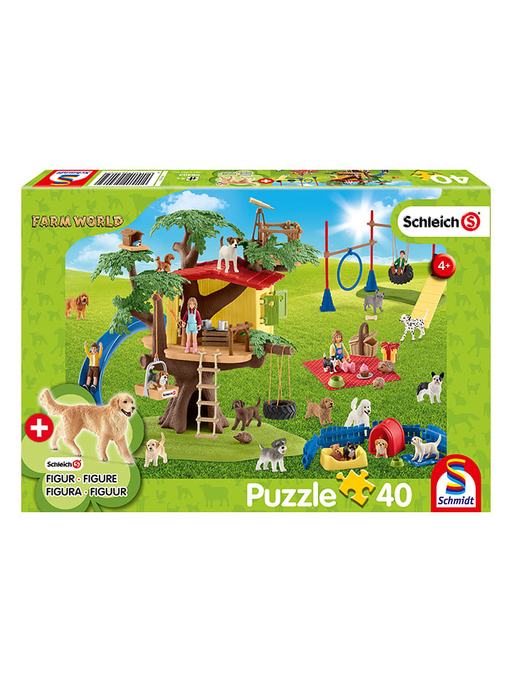 Schmidt Spiele 40tlg. Puzzle "Farm World - Fröhliche Hunde" - ab 4 Jahren - onesize