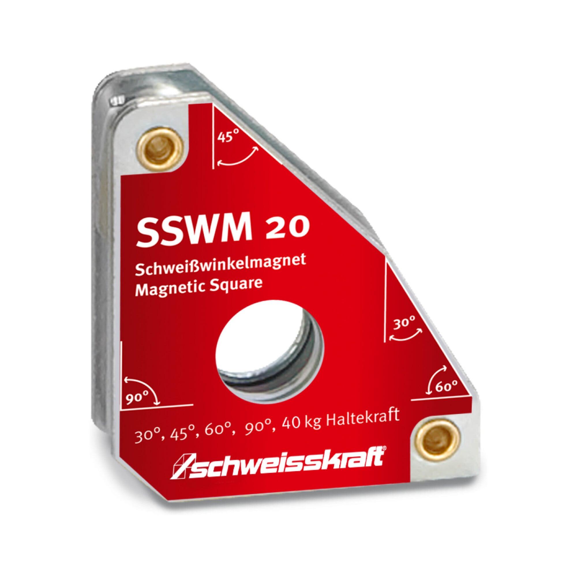 Schweißkraft SSWM 20 Standard Schweißwinkelmagnet 30° / 60° / 45° / 90° (1790070)
