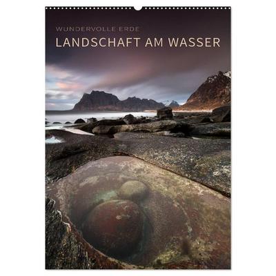 LANDSCHAFT AM WASSER (Wandkalender 2027 DIN A2 hoch), CALVENDO Monatskalender