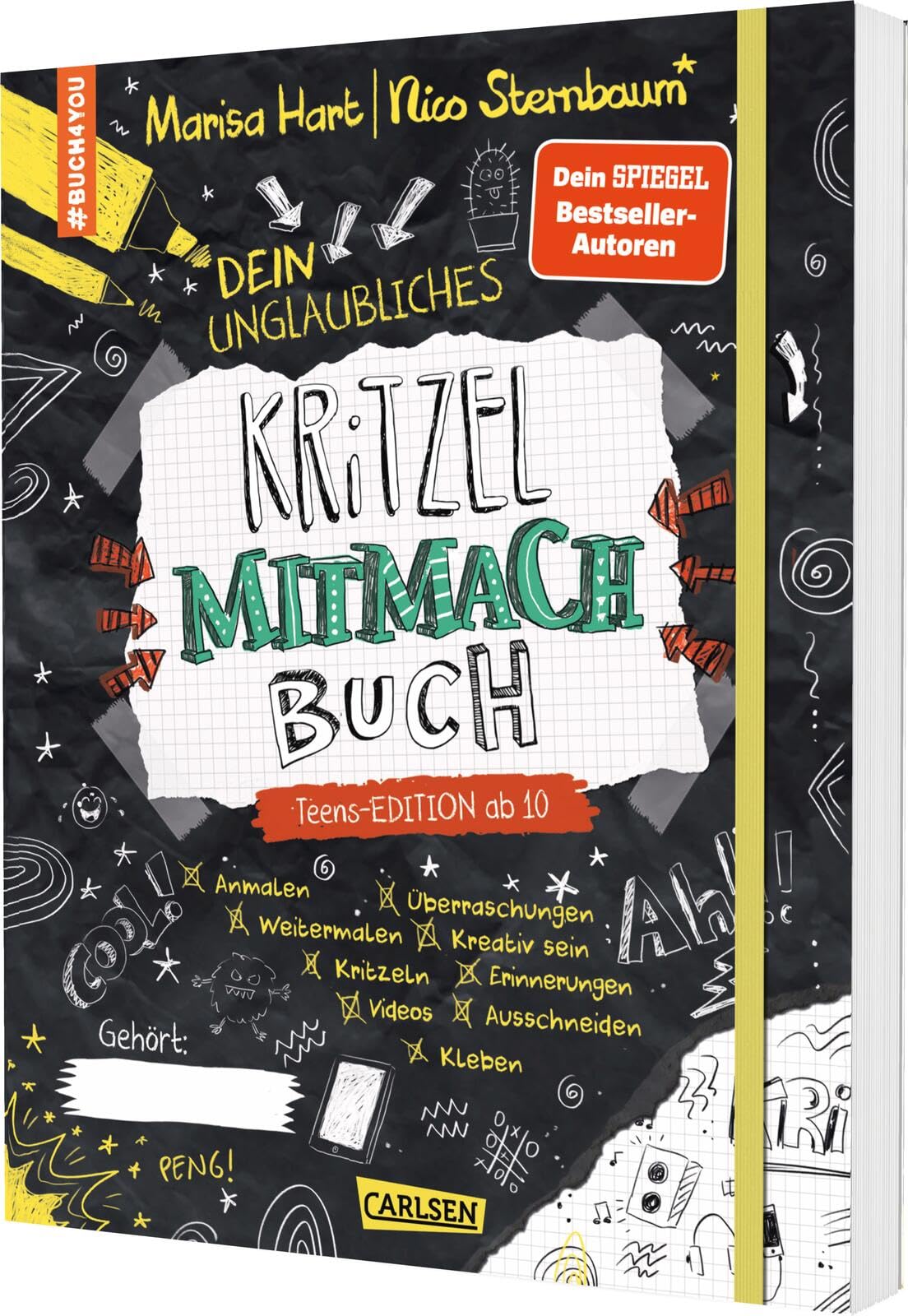 Marisa Hart - #buch4you: Dein unglaubliches Kritzel-Mitmach-Buch: Teens-Edition ab 10 - Preis vom 10.10.2026 11:48:34 h