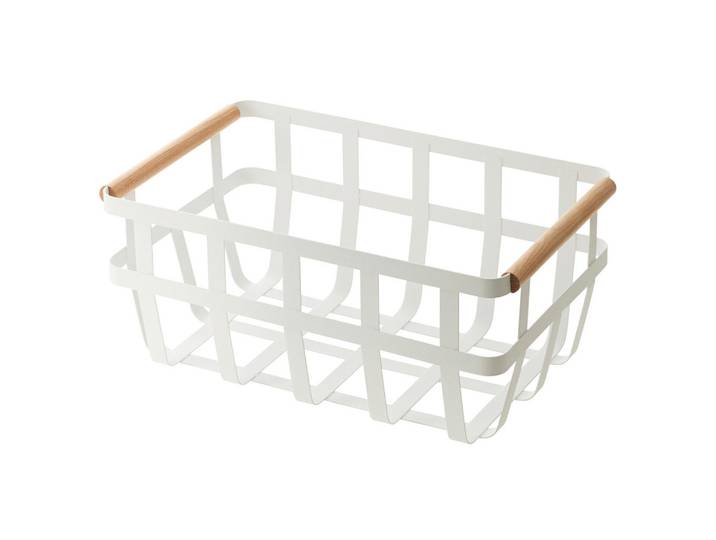 Universalablage, Weiss, Holz, Metall, 22x15.5x35.5 cm, Ordnen & Aufbewahren, Zeitungsständer