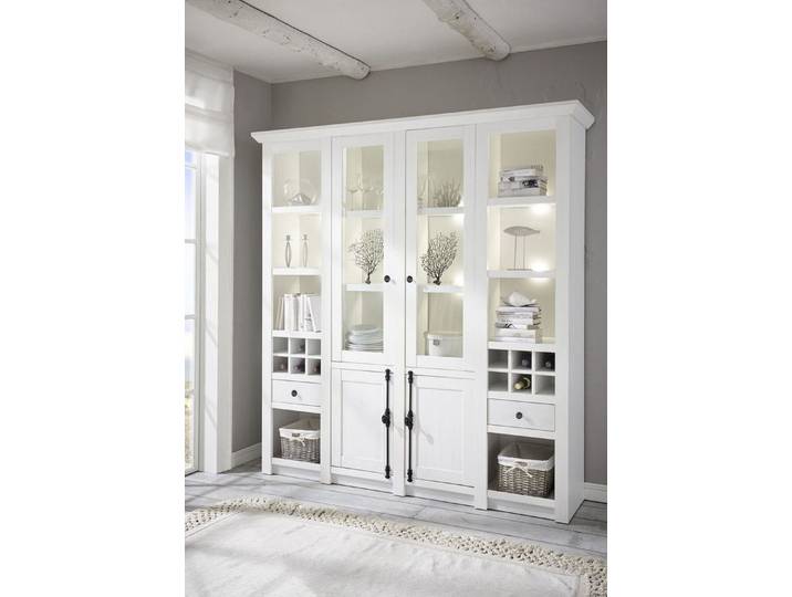 Beauty.Scouts Buffet Buffet Schrank Vitrine mit Glastüren Feres