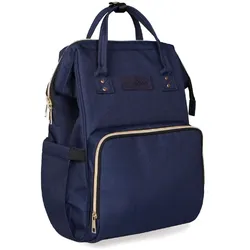 Kikkaboo Wickeltasche Siena, Rucksack, Wickelunterlage, Grifflänge einstellbar dunkelblau