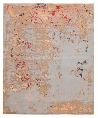 ECARPETGALLERY Hand-knotted Alma Light Blue Silk, Wool Rug - 8'1 x 10'1