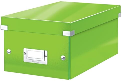 Leitz 6042 WOW Caixa de Armazemento DVDs Verde   Para 20 DVDs