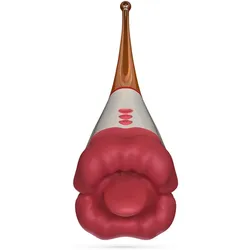 Crushious, Vibrator, Jagger - Licking Double Stimulator - Red