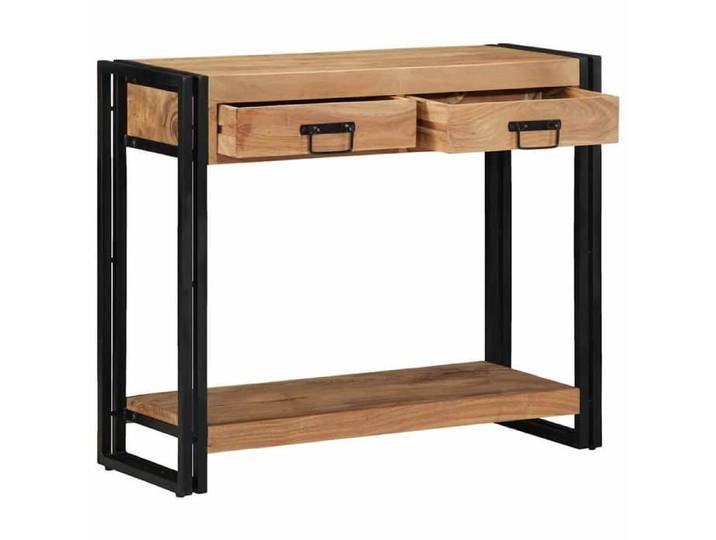 Promotion Nove  Armoire console - Meuble Entrée - Marron 90x33x75 cm Bois d'acacia massif FR_02845309